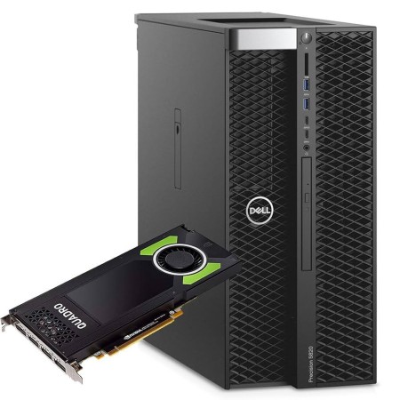 Workstation Dell Precision 5820 con Intel Xeon 6C W-2133 - 16Gb Ram 512Gb SSD DVD-Rw Nvidia Quadro P4000 W11p
